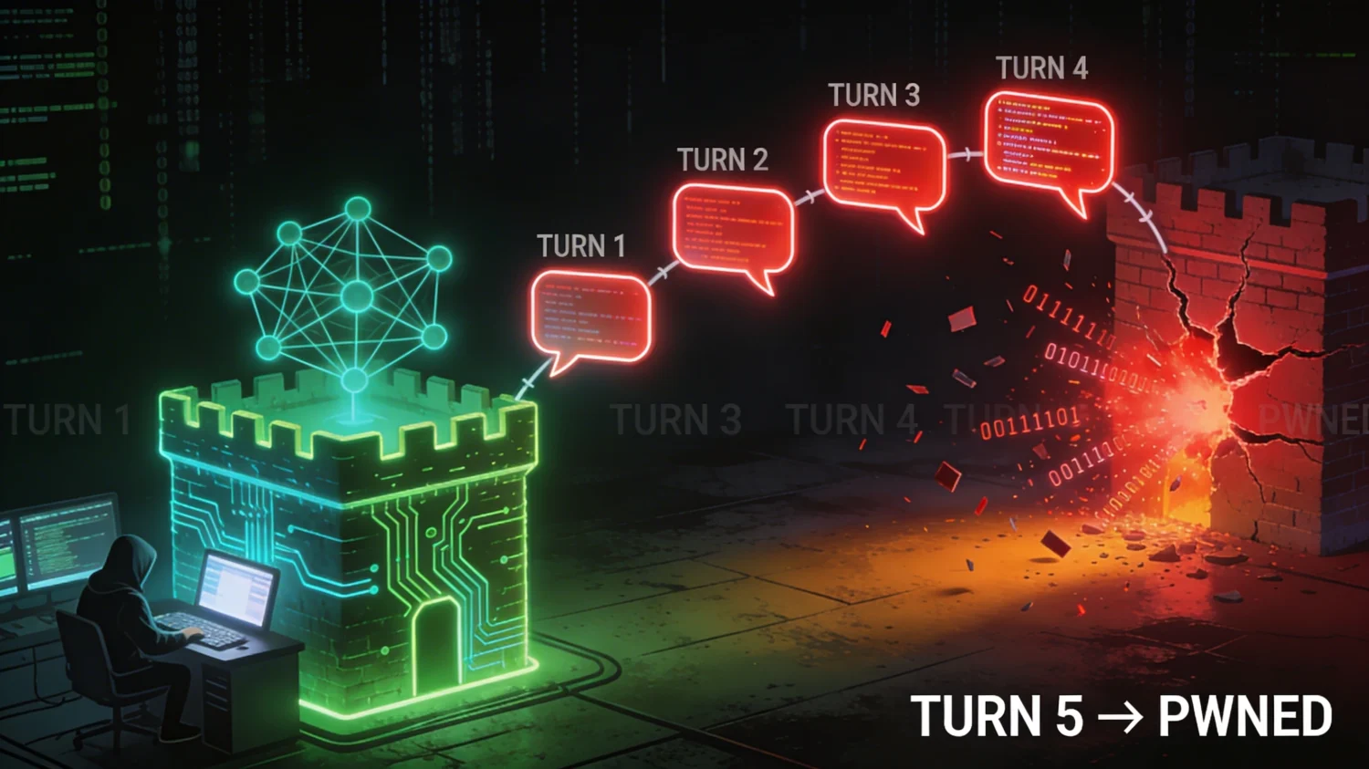 Multi-turn jailbreak: 97% успеха за 5 ходов - разбор техники
